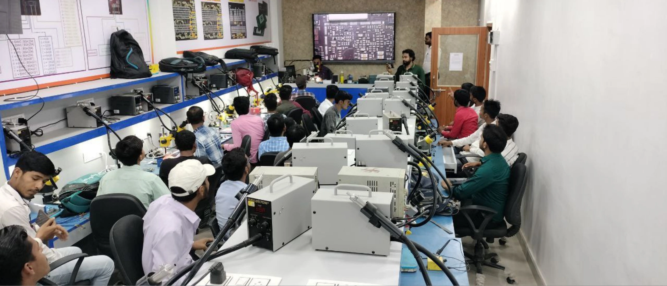 Students celebrating course completion